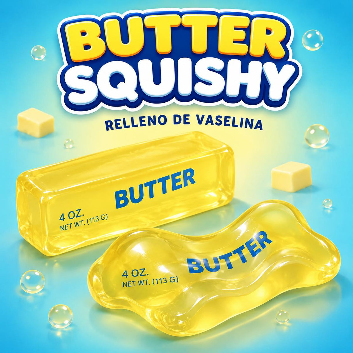 Butter Vaselina Squishy – Juguete Sensorial Moldeable Antiestrés