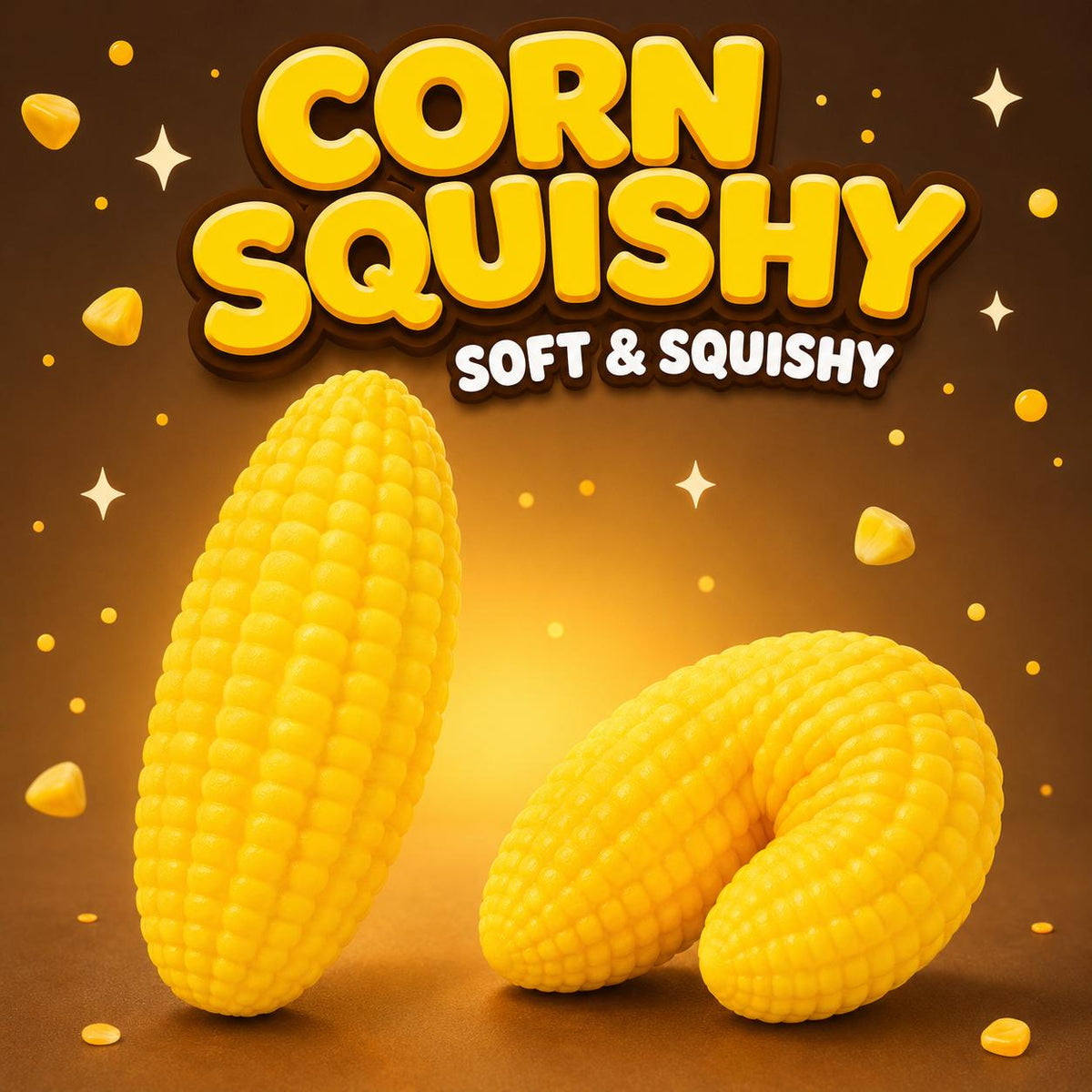 Elote Jumbo Squishy – Juguete Antiestrés con Relleno de Espuma