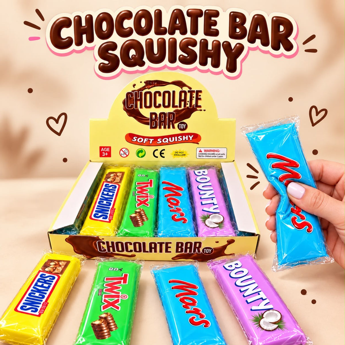 Chocolate Squishy Bar Antiestrés – Juguete Sensorial Slow Rise
