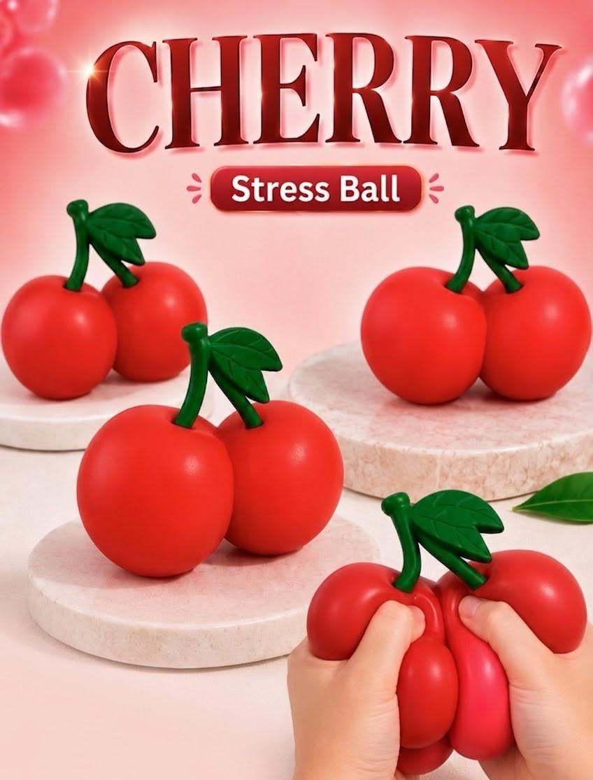 Cherry Jumbo Squishy – Juguete Antiestrés con Relleno de Espuma