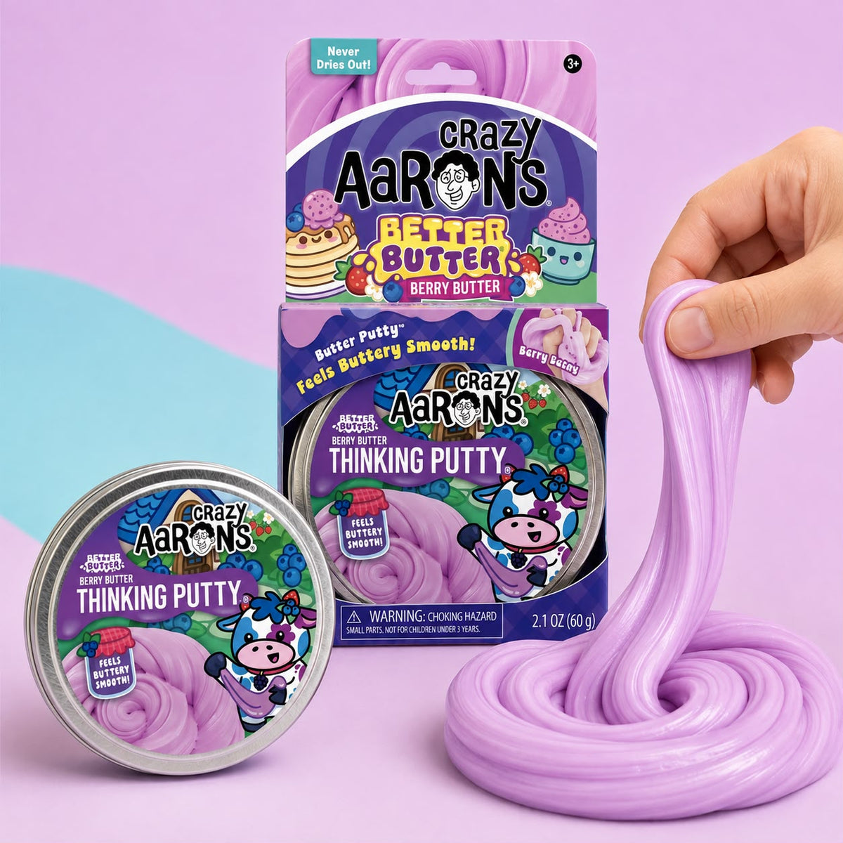 Crazy Aaron's Better Butter Berry Thinking Putty – Plastilina Sensorial