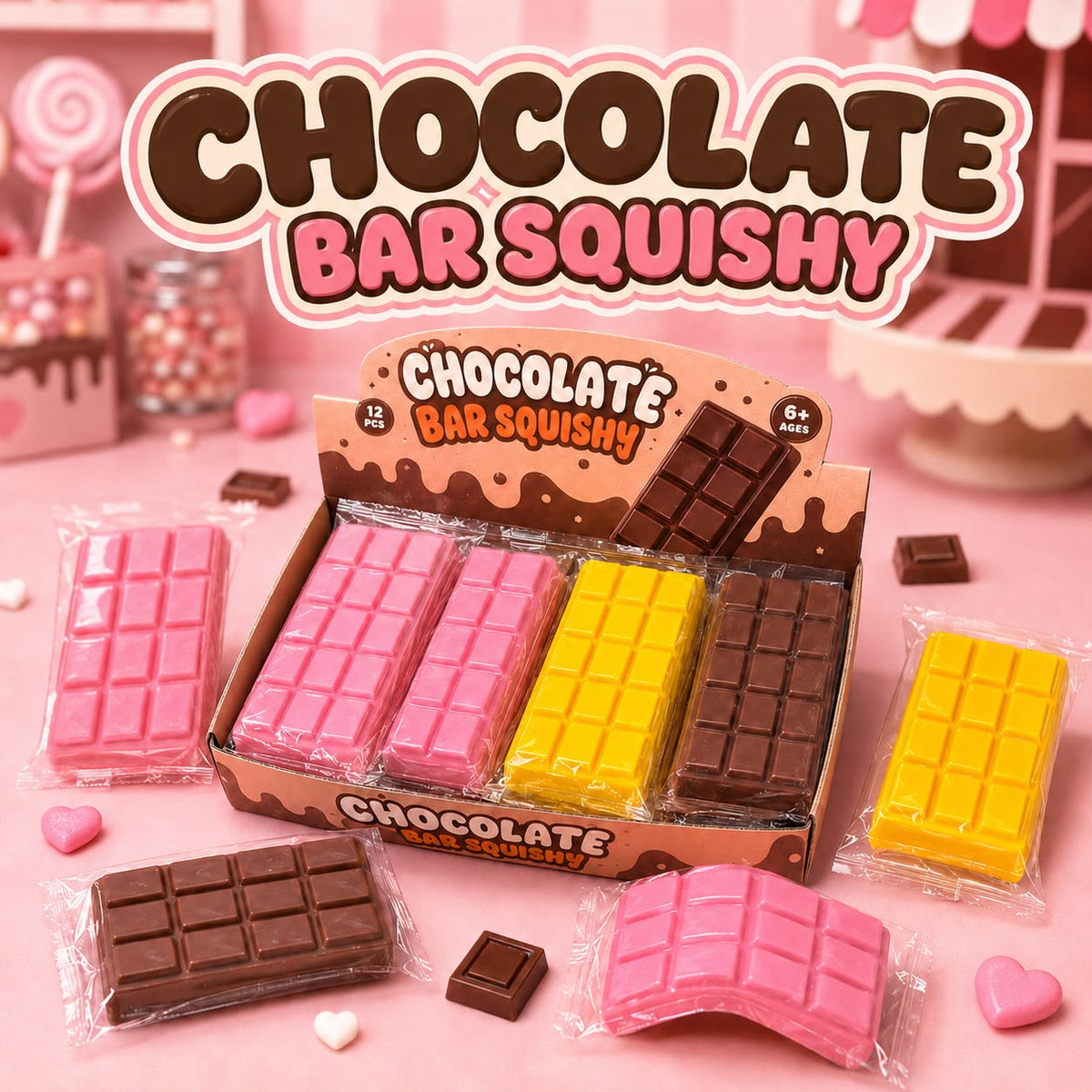 Chocolate Bar Squishy Slow Rise – Aroma a Dulce y Textura Irresistible