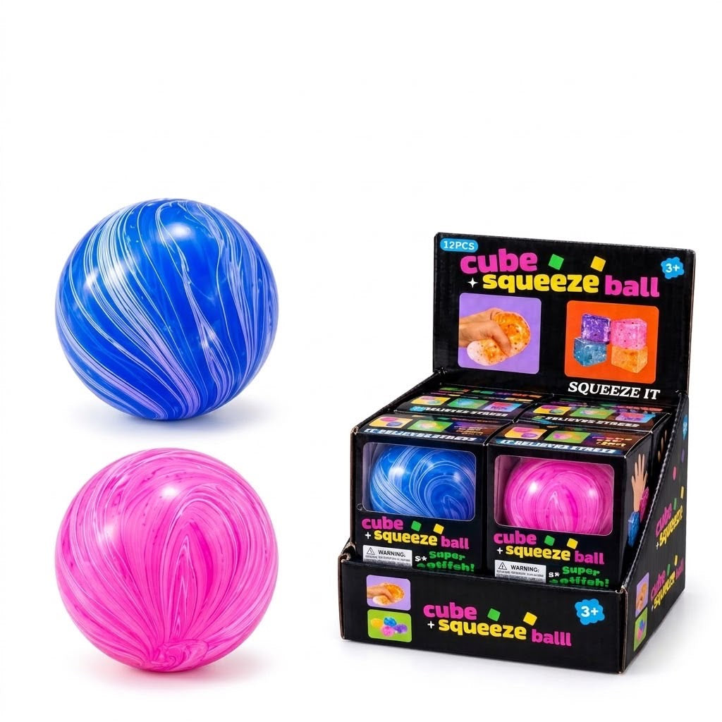 Cube Ball Squeeze Antiestrés – Juguete Sensorial con Textura Sugar