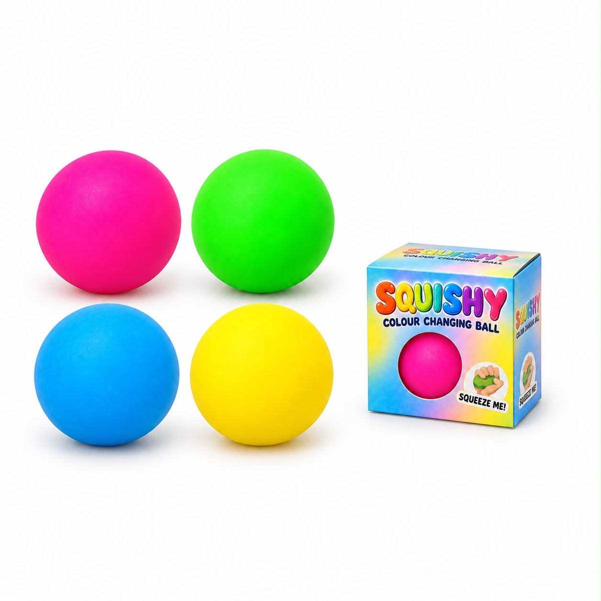 Pelota Squishy Antiestrés – Juguete Sensorial con Relleno de Espuma